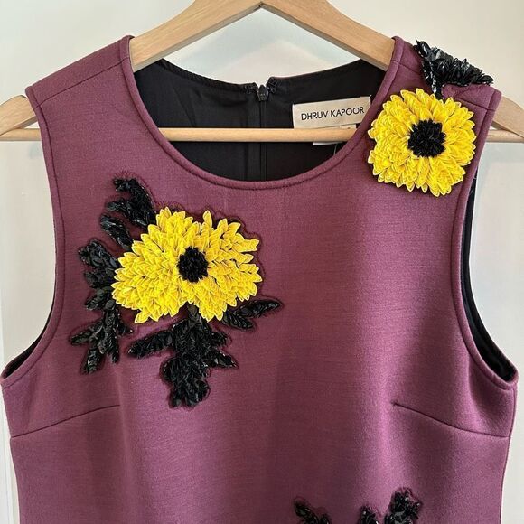 NWT Anthropologie Dhruv Kapoor Sequined Shift Mini Dress - Picture 7 of 14